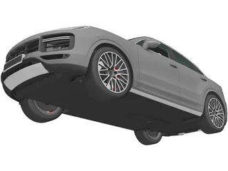 Porsche Cayenne Turbo Coupe (2020) 3D Model preview