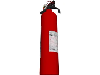 Fire Extinguisher 3D Model preview