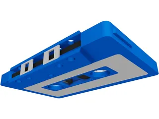 Audio Cassette Tape 3D Model preview