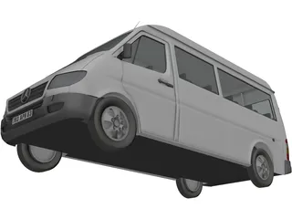 Mercedes-Benz Sprinter 3D Model preview