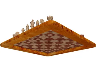 Chess Set 3D Model preview