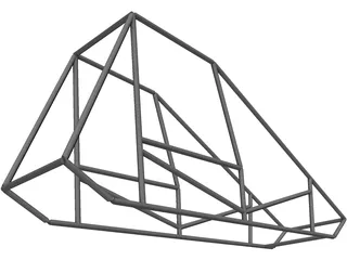 Sprint Car Chassis Base 3D Model preview
