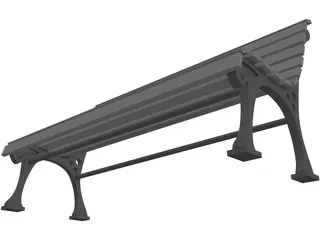 Bench 3D Model preview