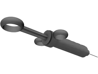 Hypodermic Styringe 3D Model preview