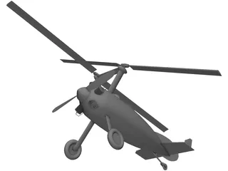 Autogyro Bushman 3D Model preview