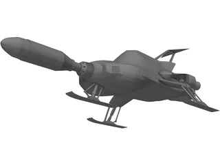 UFO Interceptor 3D Model preview