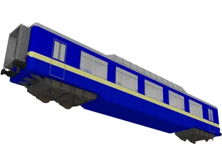 Train Personal Wagon 3D Model preview
