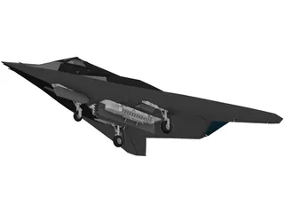 F-117 3D Model preview