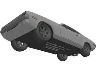 Dodge Challenger 3D Model preview