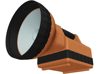 Rechargeable Torch 3D Model preview