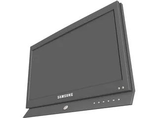 Samsung LCD TV 3D Model preview