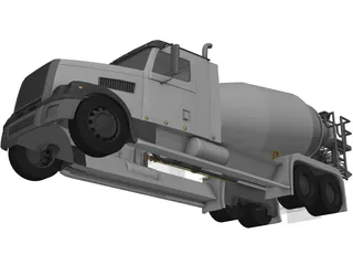 Truck Mixer 3D Model preview