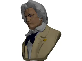 Ludwig van Beethoven 3D Model preview