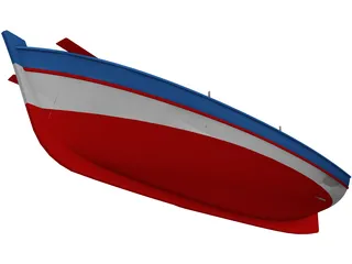 Wooden Boat 3D Model preview