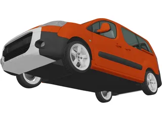 Peugeot Partner Tepee (2011) 3D Model preview