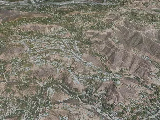 Hollywood Hills, USA (2021) 3D Model preview