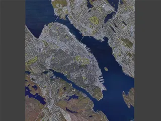 Halifax City, Canada (2021) 3D Model preview