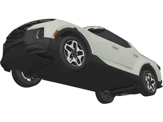 Hyundai Santa Cruz (2022) 3D Model preview