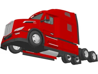 Peterbilt 579 SleeperCab (2021) 3D Model preview