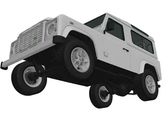Land Rover Defender 90 (2011) 3D Model preview