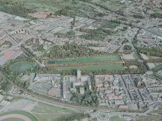 Amiens City, France (2021) 3D Model preview