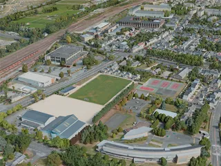Angers City, France (2021) 3D Model preview