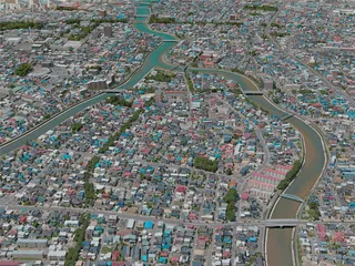 Aomori City, Japan (2021) 3D Model preview