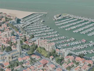 Arcachon City, France (2021) 3D Model preview
