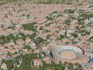 Beziers City, France (2021) 3D Model preview