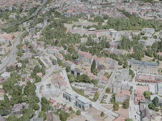 Bielefeld City, Germany (2021) 3D Model preview