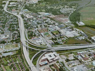 Charleston City, SC, USA (2021) 3D Model preview