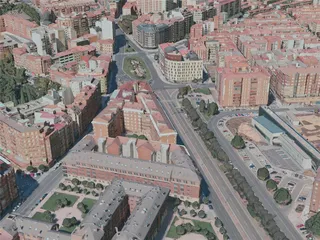 Leon City, Spain (2021) 3D Model preview