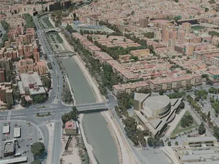 Murcia City, Spain (2021) 3D Model preview