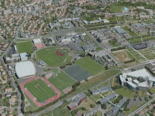 Clermont-Ferrand City, France (2021) 3D Model preview