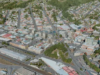 Dunedin City, New Zealand (2021) 3D Model preview
