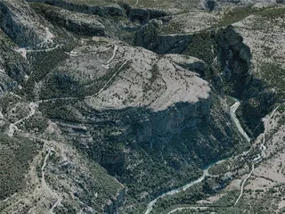Gorges Du Verdon Canyon, France (2021) 3D Model preview