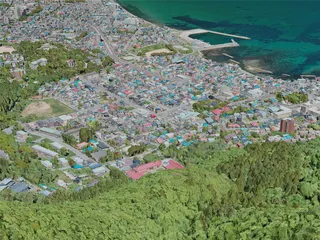 Hakodate City, Japan (2021) 3D Model preview