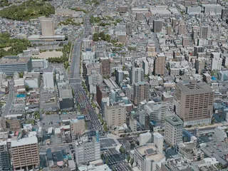 Hamamatsu City, Japan (2021) 3D Model preview