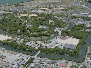 Hikone City, Japan (2021) 3D Model preview