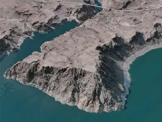 Hoover Dam, USA (2021) 3D Model preview