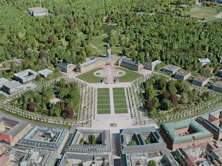 Karlsruhe City, Germany (2021) 3D Model preview