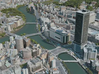 Hiroshima City, Japan (2021) 3D Model preview