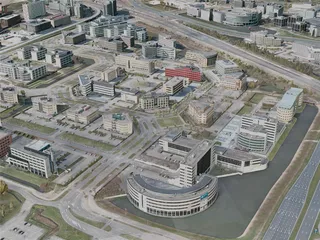 Hoofddorp City, Netherlands (2021) 3D Model preview