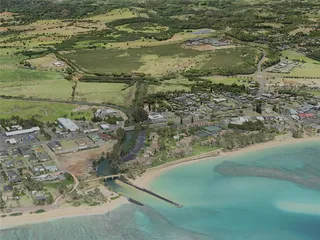 Kapaa City, USA (2021) 3D Model preview