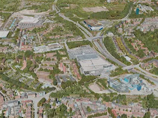 Kiel City, Germany (2021) 3D Model preview
