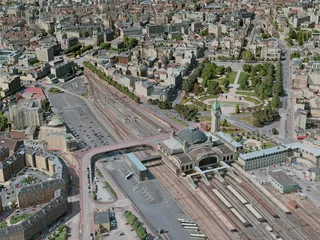 Limoges City, France (2021) 3D Model preview