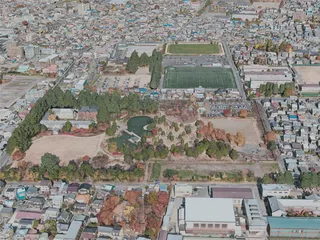 Matsumoto City, Japan (2021) 3D Model preview