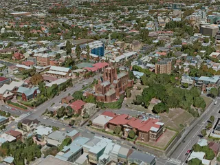 Newcastle City, Australia (2021) 3D Model preview