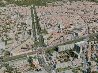 Nimes City, France (2021) 3D Model preview