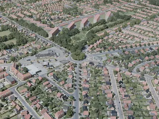 Odense City, Denmark (2021) 3D Model preview